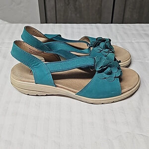 Hotter Womens Rust Hannah Sandals -Made in England size 6.5